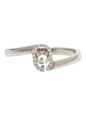 Gucci GG Running Ring 18k White Gold Diamond 18k